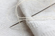 © bravissimos - Lien fabric with needle and thread