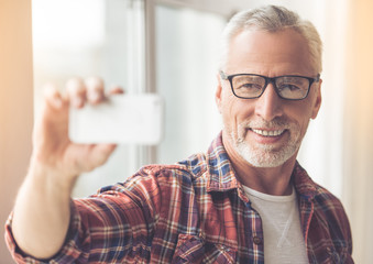 Poster - Handsome mature man