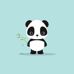 Poster - abstract cute panda