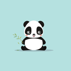 Poster - abstract cute panda