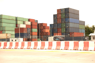 Stack of Cargo Containers.