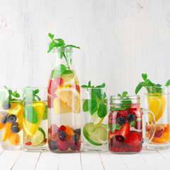 Wall Mural - Flavored fruit infused water