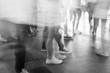 © mantinov - Motion blur crowded people walking