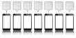 © Alexander Limbach - 7 Black Smartphones Quadratic Speech Bubbles