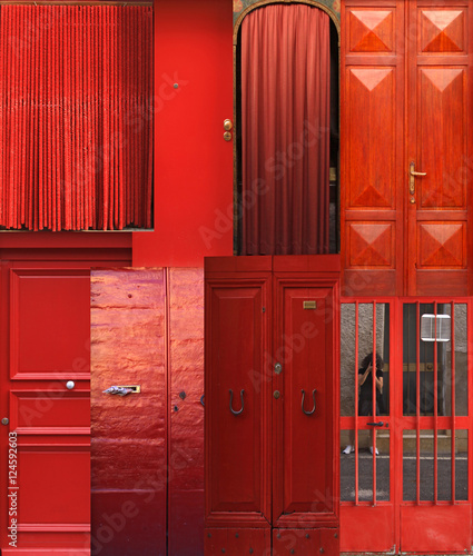 Collage Di Porte Rosse Buy This Stock Photo And Explore Similar Images At Adobe Stock Adobe Stock