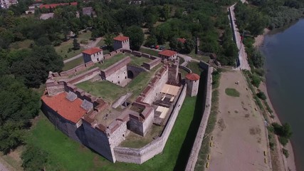 Wall Mural - The medieval Baba Vida fortress by the Danube river in Vidin, Bulgaria