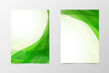 Poster - Front and back wave flyer template design
