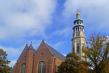 Sticker - Lange Jan en Nieuwe Kerk in MIDDELBURG - ZEELAND ( Niederlande ) 