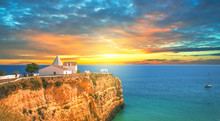 Capela De Nossa Senhora Da Rocha, Sunset, Algarve