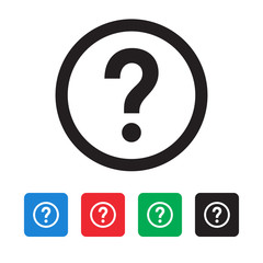 Sticker - question mark icon