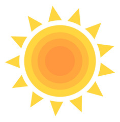 Wall Mural - simple sun icon