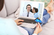 © Africa Studio - Video call with technical support operator. Helpdesk service concept.