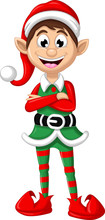 Christmas Elf Posing