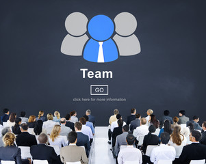 Wall Mural - Team Teamwork Connection Partnership Togetherness Concept