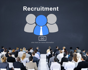 Wall Mural - Recruitment Hiring Employment Human Resources Concept