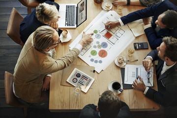 Wall Mural - business people meeting conference discussion corporate concept