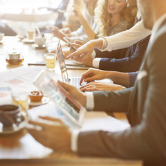 Wall Mural - business team meeting strategy marketing concept