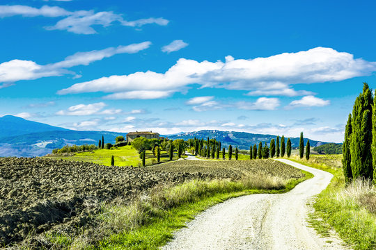 beautiful landscape in tuscany