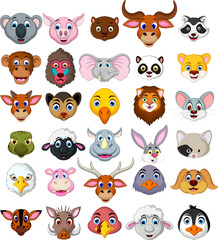  big animal head cartoon collection