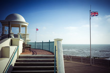 British Seaside Scene At Bexhill On Sea In Sussex