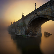 Charles Bridge During Sunrise, Prague, Czech Republic