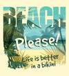 © Nadia Grapes - Vector illustration with the slogan for t-shirts
