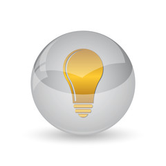 Poster - Light bulb - idea icon