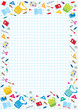 © passengerz - Design template background with education supplies