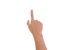 © vipubadee - isolated female hand touching or pointing to something