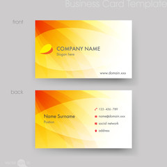 Business card template