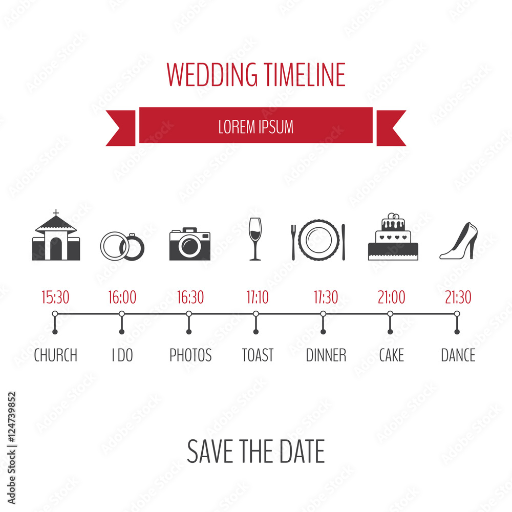 Wedding Timeline Infographic Stock Vector Adobe Stock wedding-timeline-infographic-stock-vector-adobe-stock