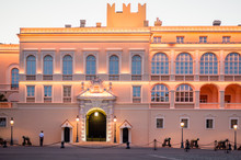 Prince's Palace Of Monaco In The Evening