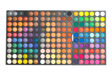 Poster - Palette with a multicolored eyeshadows