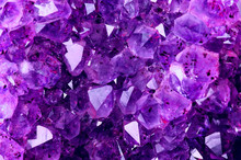 Bright Violet Texture From Natural Amethyst