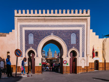 Blaues Tor (Bab Bou Jeloud) In Fès; Marokko