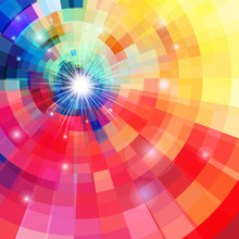 Abstract Bright Colorful Kaleidoscope