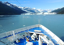 Harvard Glacier From A Ship In College Fjord, Alaska.