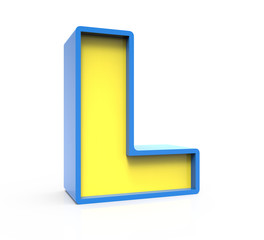 3D toylike letter L