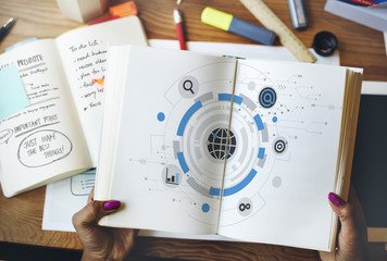 Wall Mural - Global Communication Networking Connect Concpet