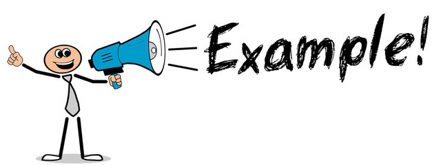 example! mann mit megafon