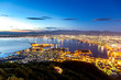 © kanuman - Hakodate City view from Mountain Hakodate, winter season, Hokkai