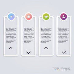 Wall Mural - infographic templates for business. can be used for website layo