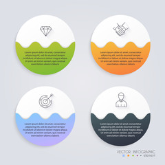 Wall Mural - infographic templates for business. can be used for website layo