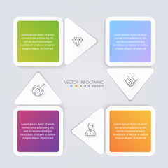 Wall Mural - infographic templates for business. can be used for website layo