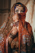 portrait of a beautiful young woman in traditional Indian ethnic