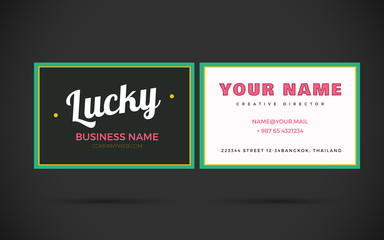 Wall Mural - Modern Business card Design Template