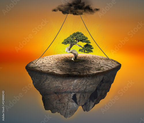 multi person floating island