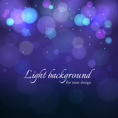 Vector abstract bokeh light background with effect blurred light.