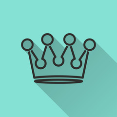 Wall Mural - Crown - vector icon.