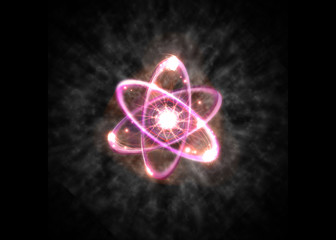 Wall Mural - atomic particle third eye